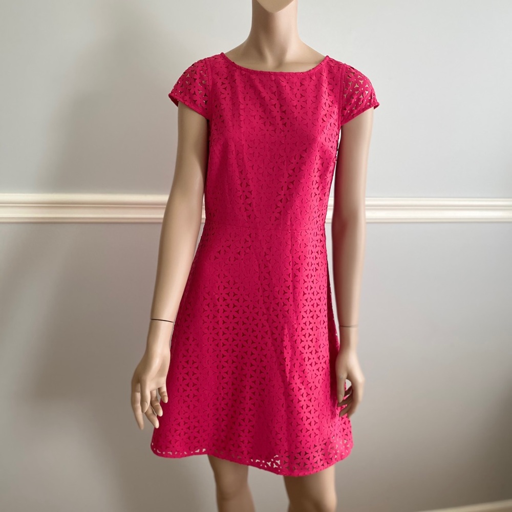 J Crew pink eyelet dress size 4